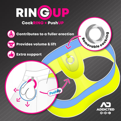 ADDICTED Ring Up Neon Mesh Trunk Yellow