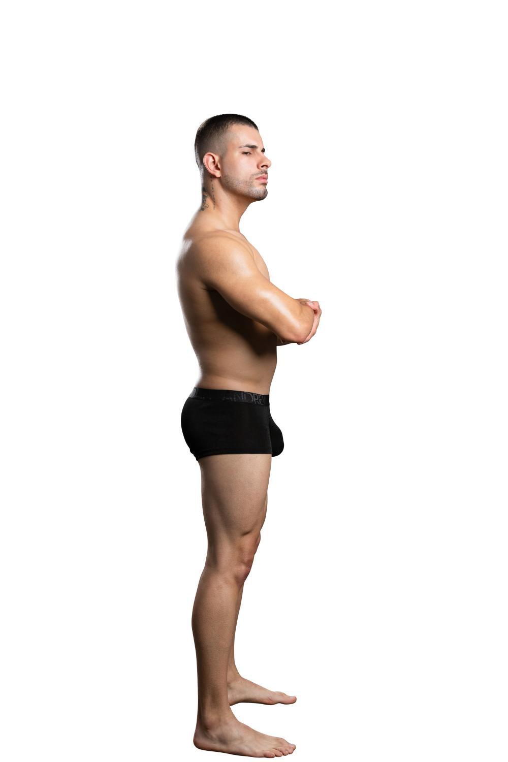 Andrew Christian Sensual Rib Boxer w/ ALMOST NAKED® Black