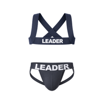 LEADER Essentials Multipack 1x Jockstrap + 1x Harness Navy