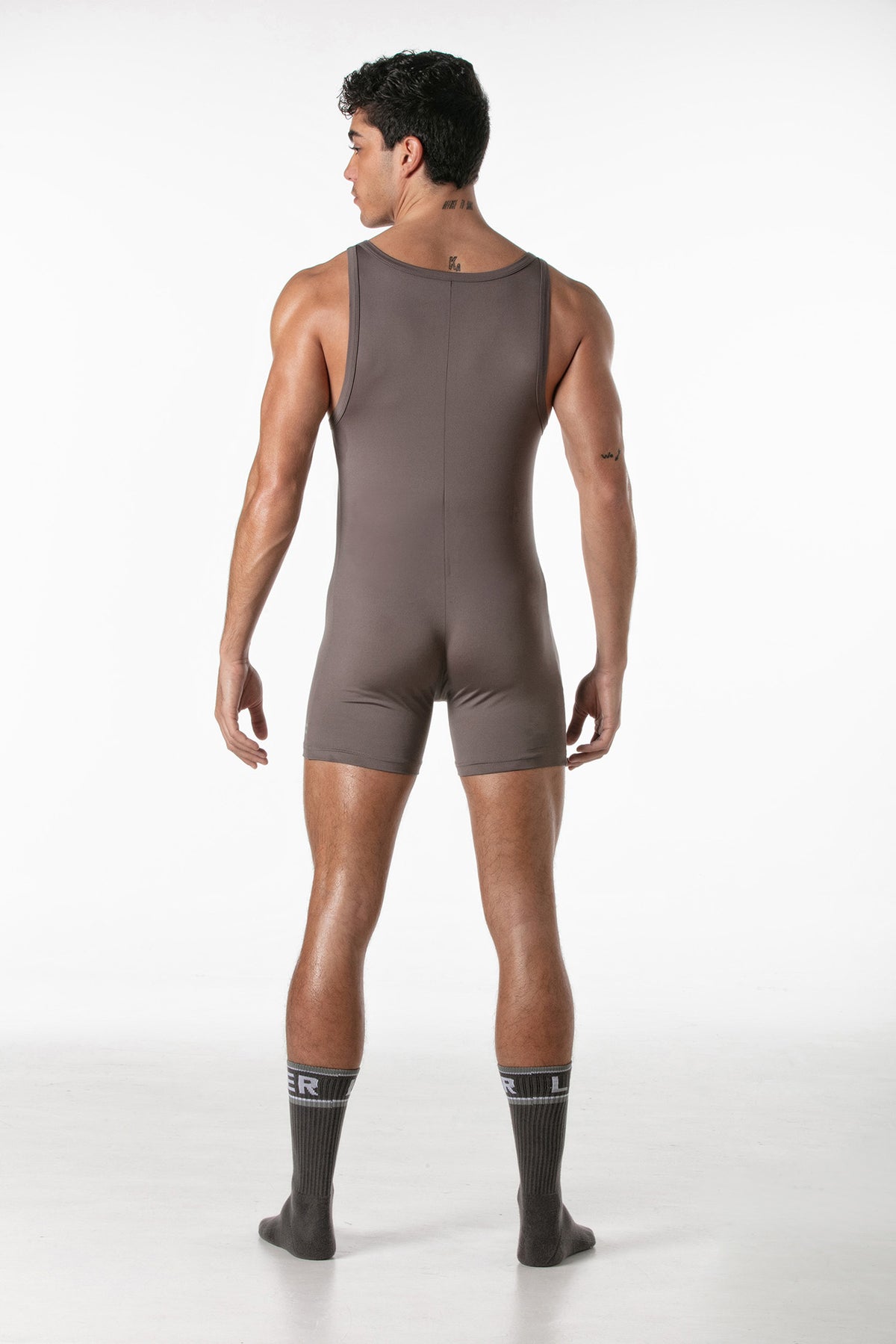 LEADER ID Sports Singlet Taupe