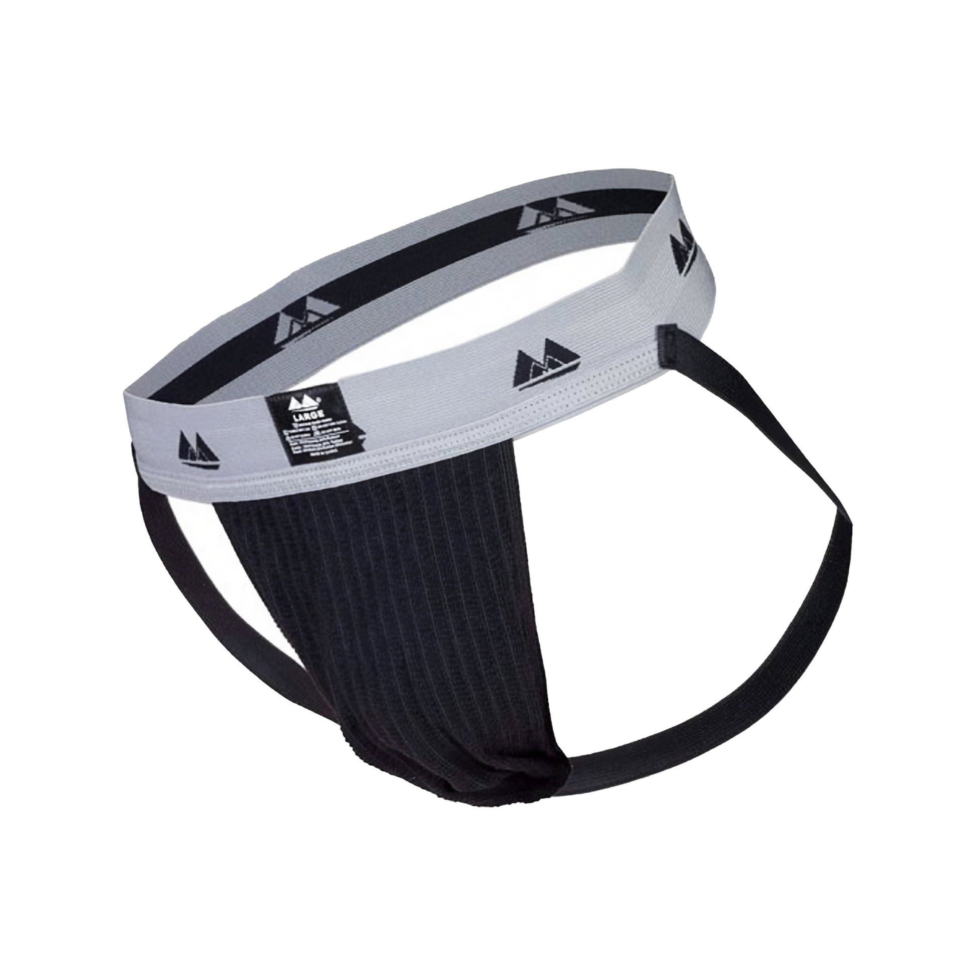 MM Sports Original Edition Swimmer/Jogger Jockstrap 2 inch Black