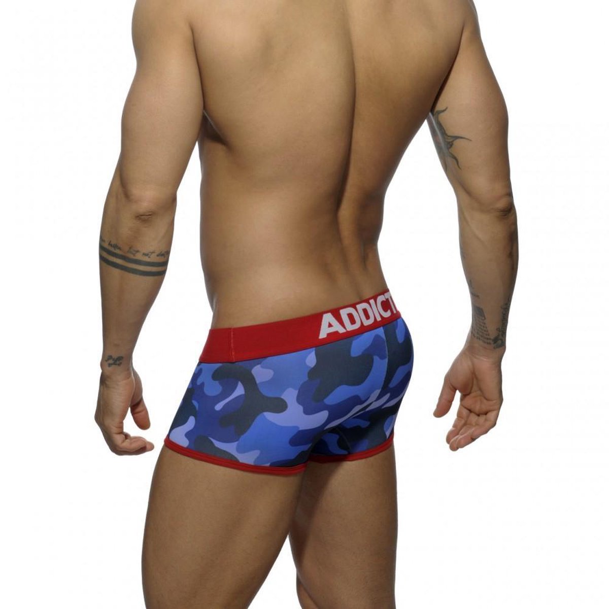 ADDICTED Camouflage Boxershorts Navy