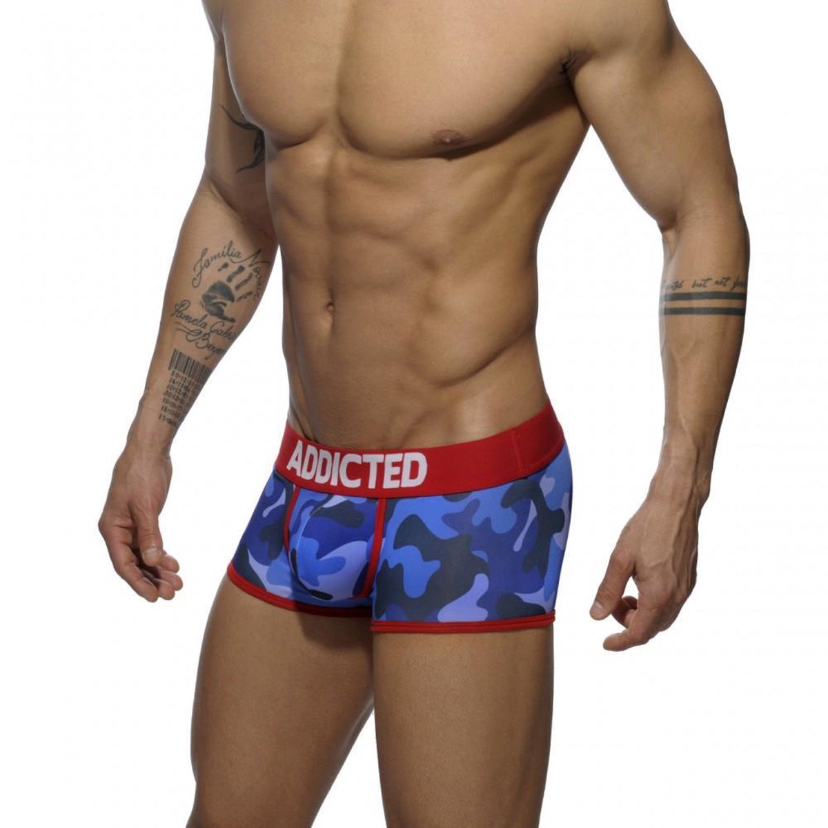 ADDICTED Camouflage Boxershorts Navy