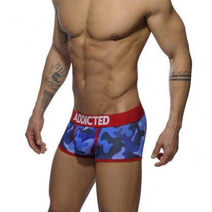 ADDICTED Camouflage Boxershorts Navy