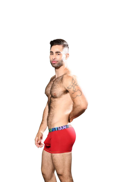 Andrew Christian Almost Naked Pride Cotton Boxer Rød