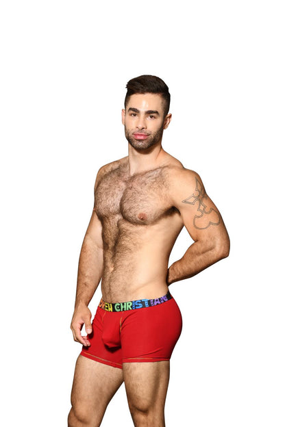 Andrew Christian Almost Naked Pride Cotton Boxer Rød
