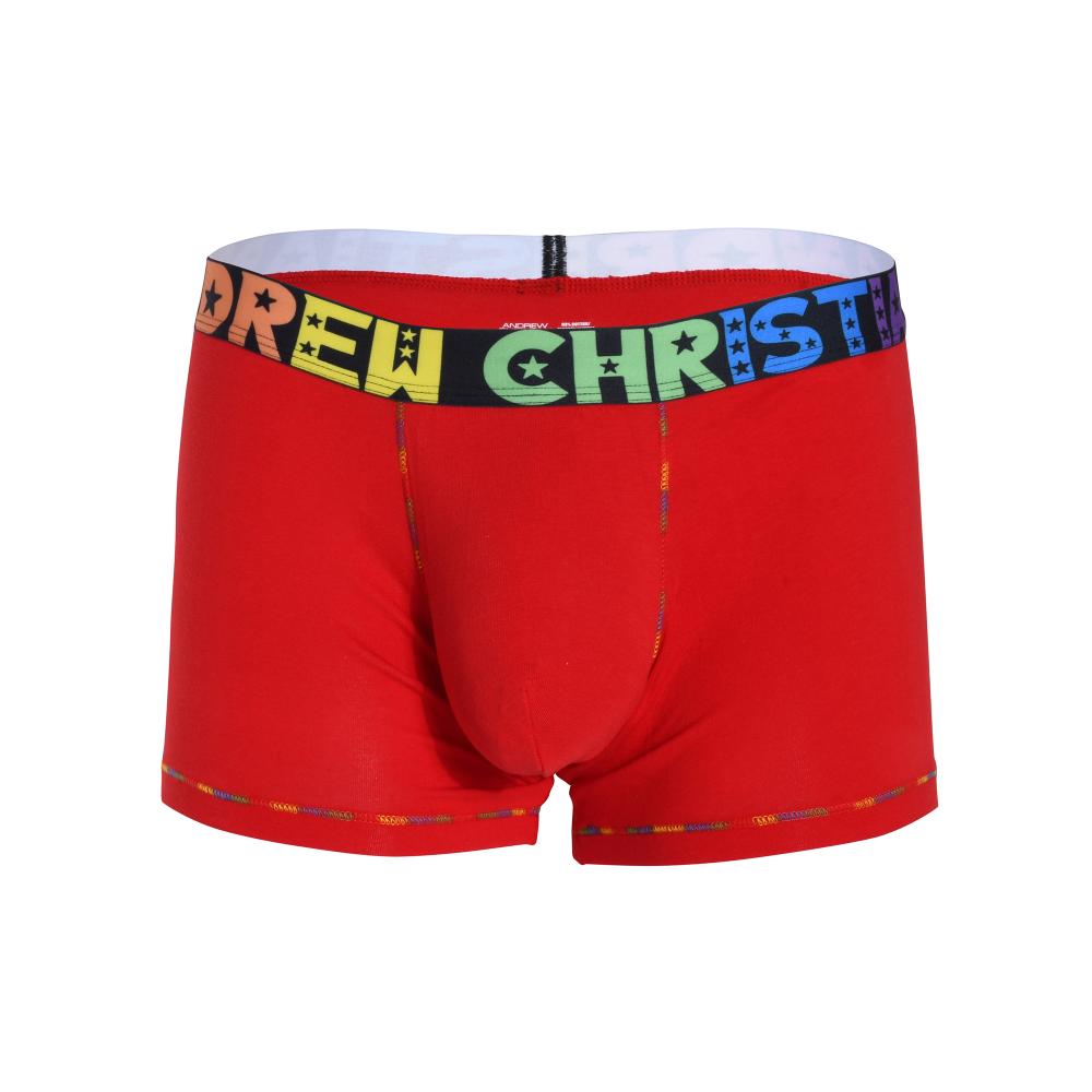 Andrew Christian Almost Naked Pride Cotton Boxer Rød